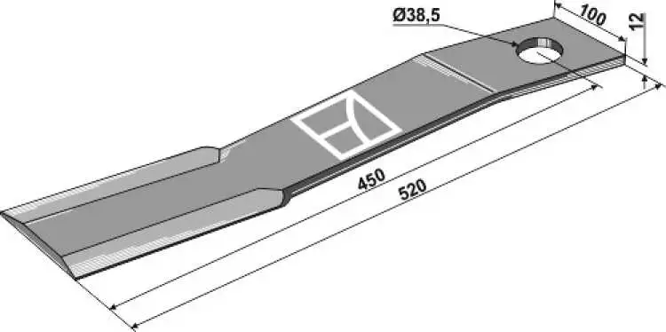 Mähermesser 520mm